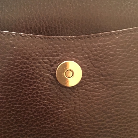 Vintage Mark Cross Brown Leather Fold Over Bag - Picture 4 of 8